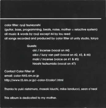 CD Color Filter: Sleep In A Synchrotron