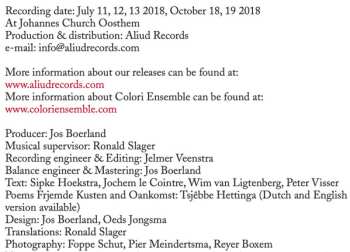 CD Colori Ensemble: Evasio