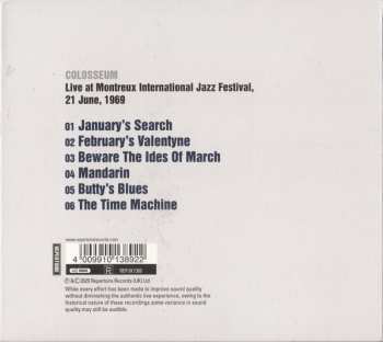 CD Colosseum: Festival International De Jazz Montreux Suisse 18 - 22 Juin 1969