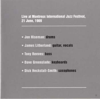CD Colosseum: Festival International De Jazz Montreux Suisse 18 - 22 Juin 1969