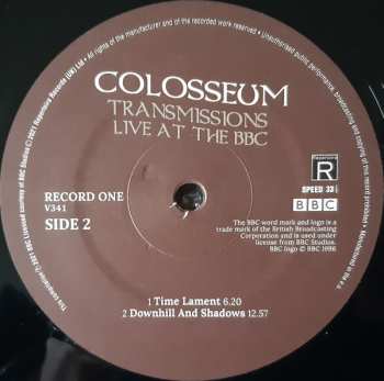 2LP Colosseum: Transmissions Live At The BBC
