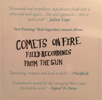 LP Comets On Fire: Field Recordings From The Sun