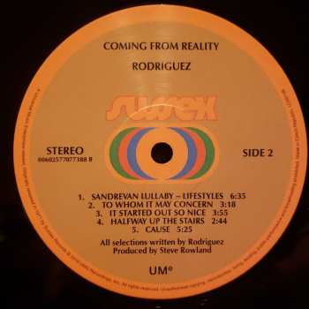 LP Sixto Rodriguez: Coming From Reality