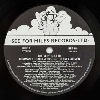 LP Commander Cody And His Lost Planet Airmen: The Very Best Of Commander Cody And His Lost Planet Airmen