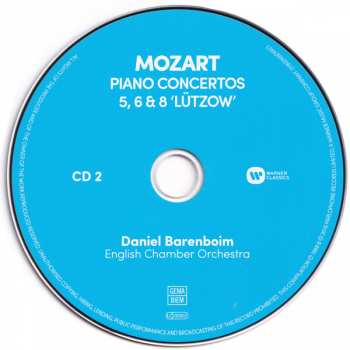 10CD/Set di cofanetti Wolfgang Amadeus Mozart: Complete Piano Concertos
