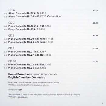 10CD/Set di cofanetti Wolfgang Amadeus Mozart: Complete Piano Concertos