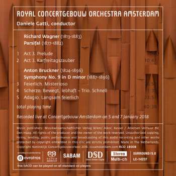 SACD Concertgebouworkest: Wagner Parsifal; Bruckner Symphony No.9