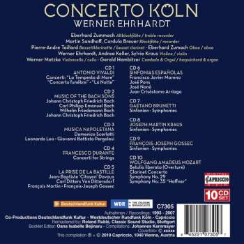 10CD/Set di cofanetti Wolfgang Amadeus Mozart: Muscia Napoletana • La Prise De La Bastille • Sinfonias Españolas