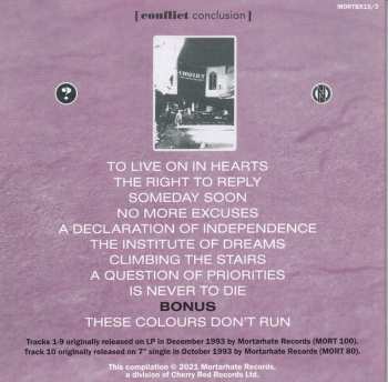 5CD/Set di cofanetti Conflict: Statements Of Intent 1988-1994