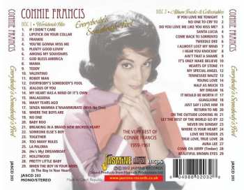 2CD Connie Francis: Everybody's Somebody's Fool - The Very Best Of Connie Francis 1959-1961