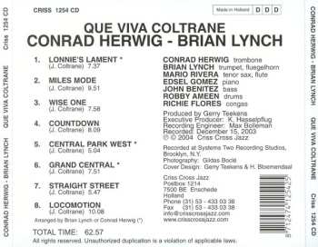 CD Conrad Herwig: Que Viva Coltrane 