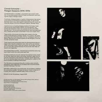 LP Conrad Schnitzler: Paracon (The Paragon Session Outtakes 1978-1979)