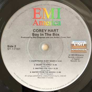 LP Corey Hart: Boy In The Box