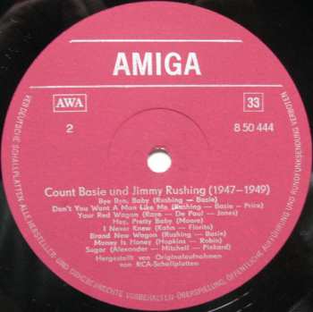 LP Count Basie: Count Basie & Jimmy Rushing