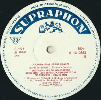 LP Country Beat Jiřího Brabce: Blizzard Drahý Můj