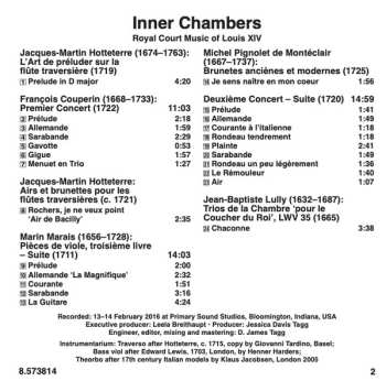 CD Jean-Baptiste Lully: Inner Chambers: Royal Court Music Of Louis XIV