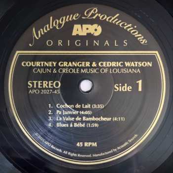 2LP Cedric Watson: Cajun & Creole Music of Louisiana