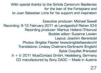 CD Carl Philipp Emanuel Bach: Sonatas For Viola Da Gamba & Fortepiano