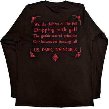 Merce Cradle Of Filth: Cradle Of Filth Unisex Long Sleeve T-shirt: Existence Band (back & Sleeve Print) (medium) M