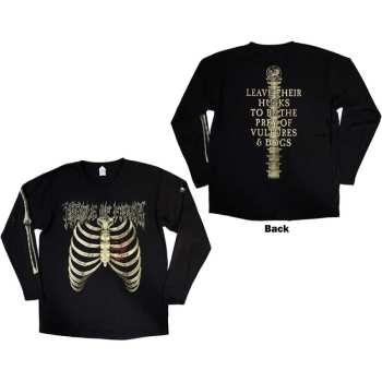 Merce Cradle Of Filth: Cradle Of Filth Unisex Long Sleeve T-shirt: Skeleton (back & Sleeve Print) (small) S