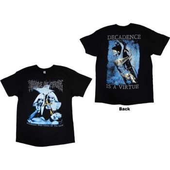 Merce Cradle Of Filth: Cradle Of Filth Unisex T-shirt: Decadence (back Print) (small) S