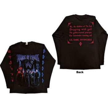 Merce Cradle Of Filth: Cradle Of Filth Unisex Long Sleeve T-shirt: Existence Band (back & Sleeve Print) (large) L