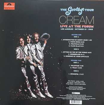2LP Cream: The Goodbye Tour - Live At The Forum LTD | CLR