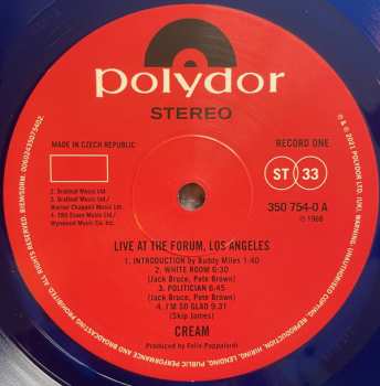 2LP Cream: The Goodbye Tour - Live At The Forum LTD | CLR