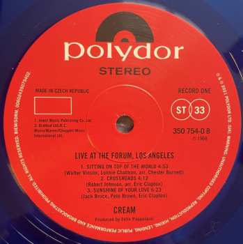 2LP Cream: The Goodbye Tour - Live At The Forum LTD | CLR
