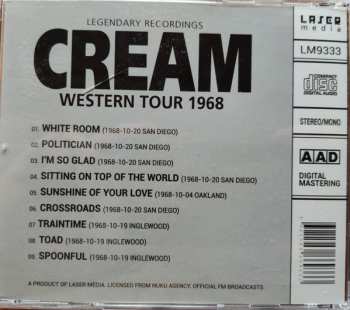 CD Cream: Western Tour 1968