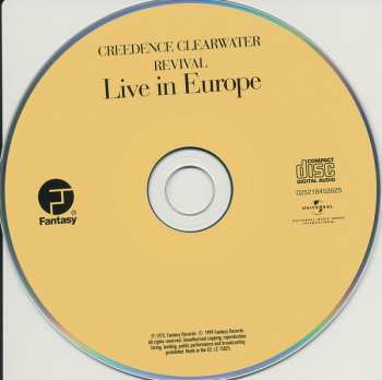 CD Creedence Clearwater Revival: Live In Europe