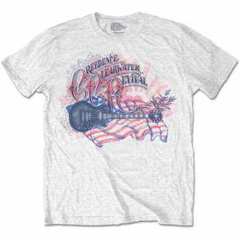Merch Creedence Clearwater Revival: Maglietta Guitar & Flag 