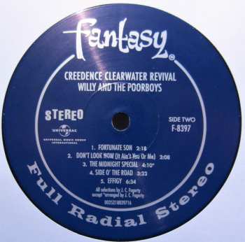 LP Creedence Clearwater Revival: Willy And The Poor Boys