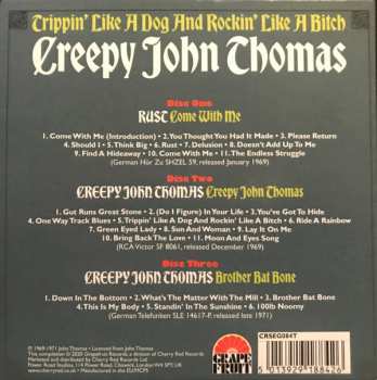 3CD/Set di cofanetti Creepy John Thomas: Trippin' Like A Dog And Rockin' Like A Bitch: The Complete Recordings