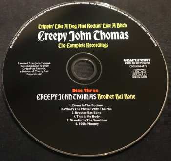 3CD/Set di cofanetti Creepy John Thomas: Trippin' Like A Dog And Rockin' Like A Bitch: The Complete Recordings
