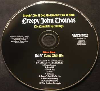 3CD/Set di cofanetti Creepy John Thomas: Trippin' Like A Dog And Rockin' Like A Bitch: The Complete Recordings