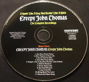 3CD/Set di cofanetti Creepy John Thomas: Trippin' Like A Dog And Rockin' Like A Bitch: The Complete Recordings