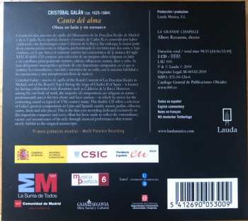 2CD/Set di cofanetti La Grande Chapelle: Canto Del Alma: Obras En Latín Y En Romance