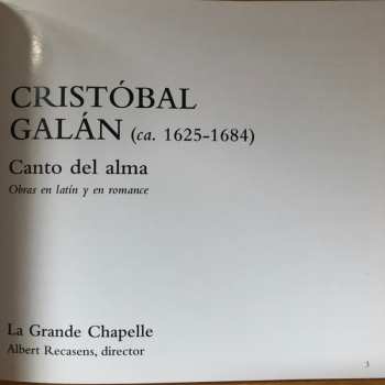 2CD/Set di cofanetti La Grande Chapelle: Canto Del Alma: Obras En Latín Y En Romance