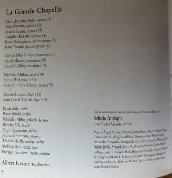 2CD/Set di cofanetti La Grande Chapelle: Canto Del Alma: Obras En Latín Y En Romance