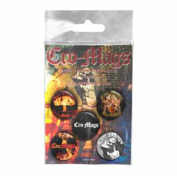 Merch Cro-Mags: Set Spillette Cro-mags Button Badge Set