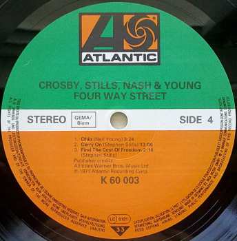 2LP Crosby, Stills, Nash & Young: 4 Way Street