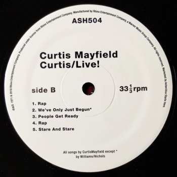 2LP Curtis Mayfield: Curtis / Live!