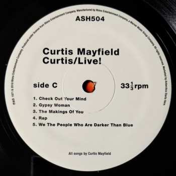 2LP Curtis Mayfield: Curtis / Live!