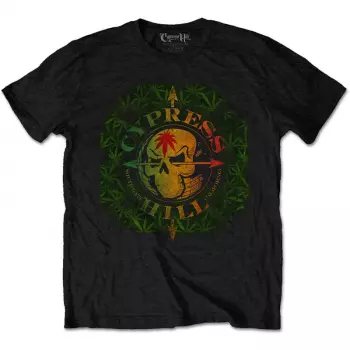 Maglietta South Gate Logo Cypress Hill & Leaves 