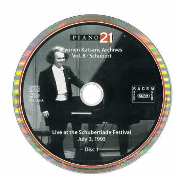 2CD Cyprien Katsaris: Cyprien Katsaris Archives Vol.8 - Schubert 