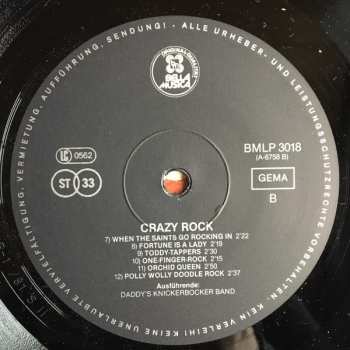 LP Daddy's Knickerbocker Band: Crazy Rock