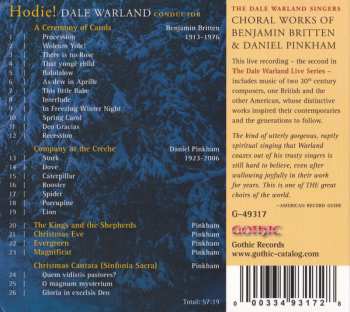 CD Benjamin Britten: Hodie! (Choral Works of Benjamin Britten & Daniel Pinkham)