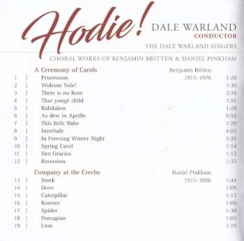 CD Benjamin Britten: Hodie! (Choral Works of Benjamin Britten & Daniel Pinkham)