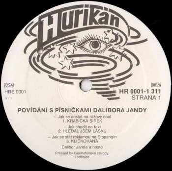 LP Dalibor Janda: Povídání S Písničkami (Živě)